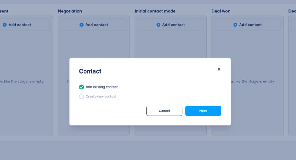 Adding your prospects to your pipeline