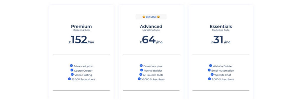 Builderall 6.0 new pricing plans