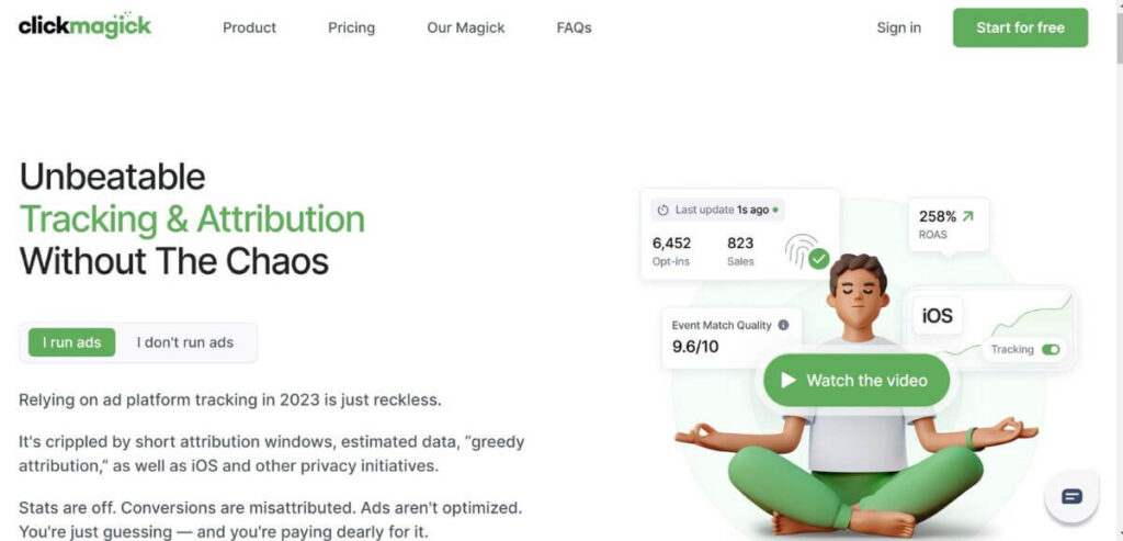 Monitor and track your affiliate links with ClickMagick