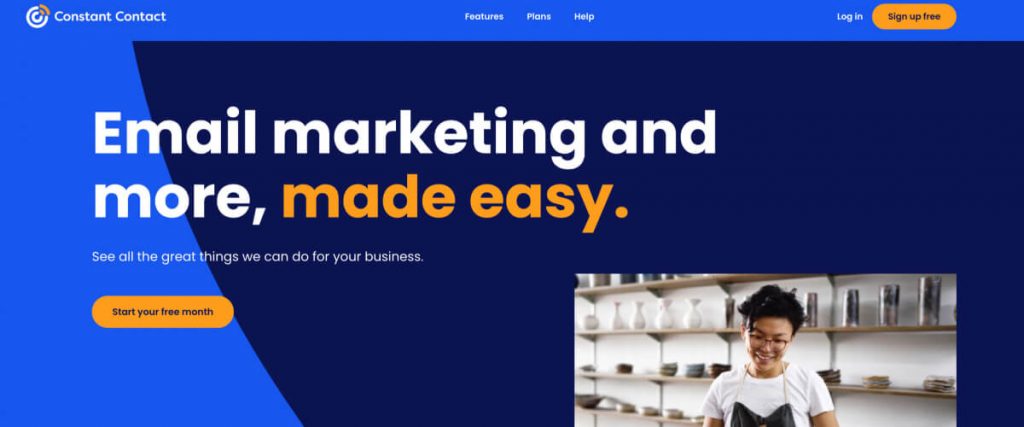 ConstantContact homepage