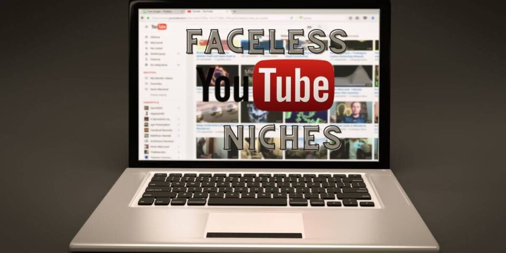 YouTube on a laptop