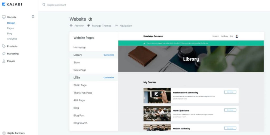Kajabi membership site