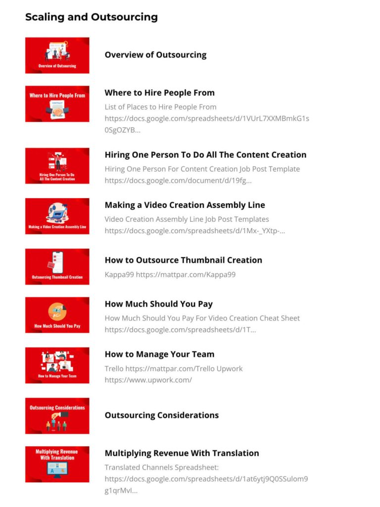 Scaling and outsourcing