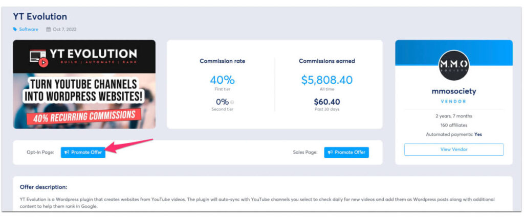 How to select product to promote