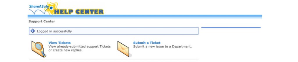 ShareASale support center