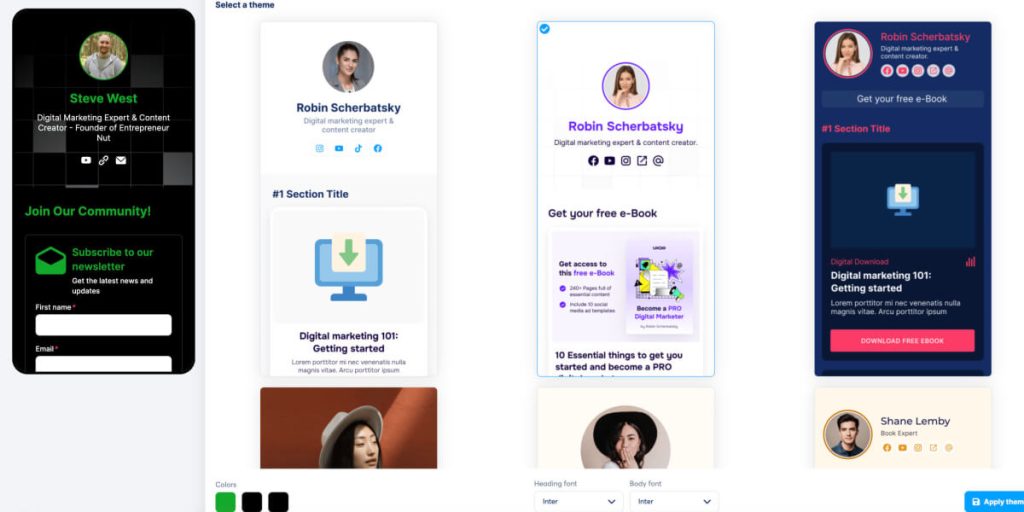 systeme io digital store templates1 Sore templates