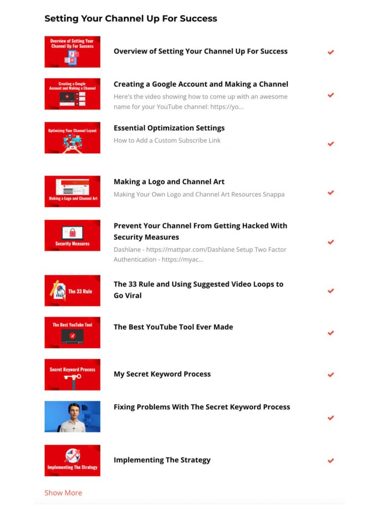 YouTube channel setup
