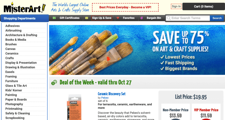 Mister Art affiliate products