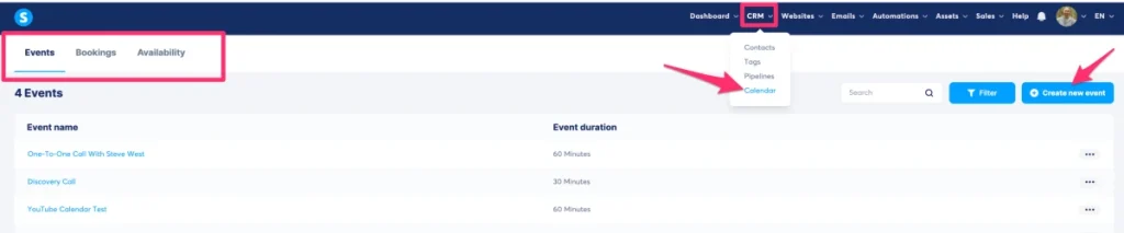 systeme-io-calendar-page Accessing the Systeme.io booking calendar